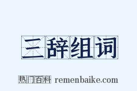三辞组词是什么意思的图片